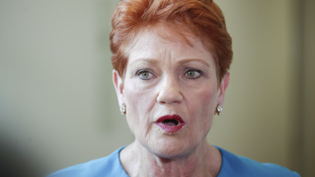 Pauline Hanson says unions should be upset with the major parties, not One Nation. 