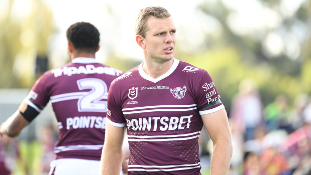 Manly fullback Tom Trbojevic.