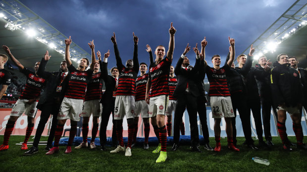 Euphoric: The Wanderers can harness the atmosphere at Bankwest Stadium to their advantage, says Tass Mourdoukoutas.