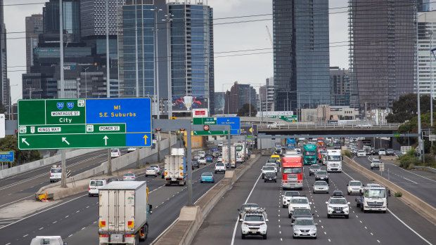 Traffic was already building on the M1 after 4pm.