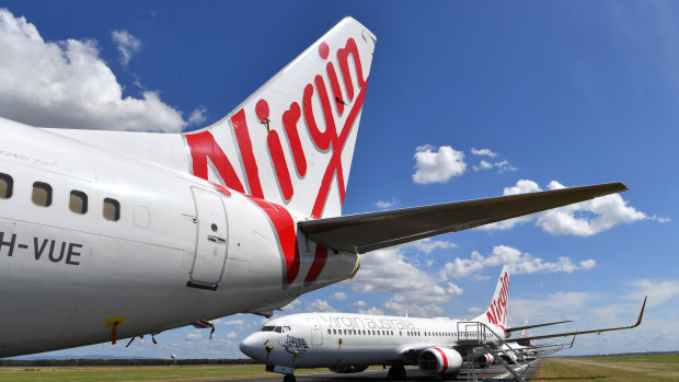 Virgin Australia went into voluntary administration in April with debts of $6.8 billion. 