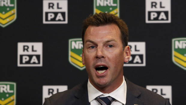 Opposed: RLPA boss Ian Prendergast expressed his disappointment in the NRL's decision to stand Jack de Belin down.