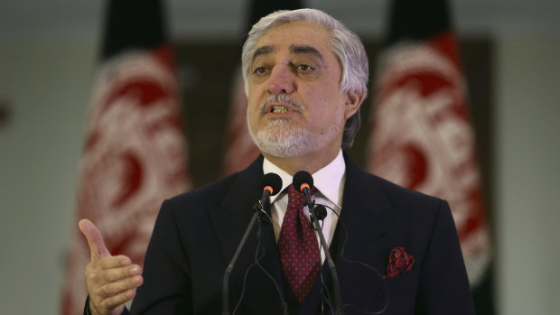 Abdullah Abdullah also conducted a swearing-in ceremony on Monday.