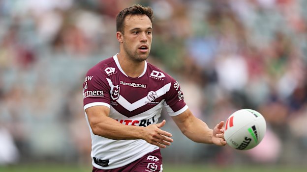 Luke Brooks pairs with veteran Sea Eagle Daly Cherry-Evans in the halves.