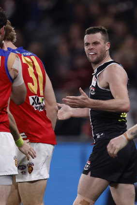 Brad Crouch could be in hot water for his bump on Darcy Gardiner.
