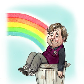 The Manly Seven rainbow jersey fiasco was the beginning of the end for Des Hasler.