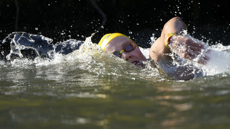 Australia’s Moesha Johnson wins silver in open water swimming