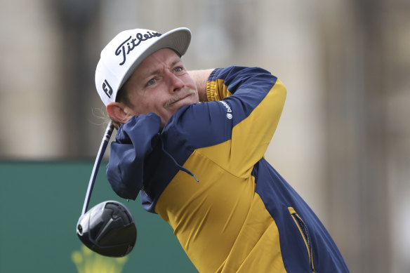 Cameron Smith during the first round of the British Open.