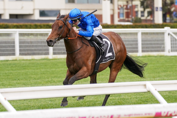 Colette ridden by Damian Lane.