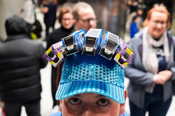 There is no shortage of train enthusiasts enjoying their time in the Metro Tunnel.