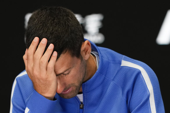 Novak Djokovic said he was “shocked” by how poorly he played.