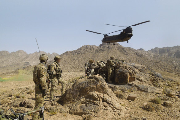 Australian Army soldiers from Special Operations Task Group in 2012.