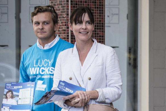 NSW upper house MP Taylor Martin and former federal Liberal MP Lucy Wicks pictured before the 2019 election.