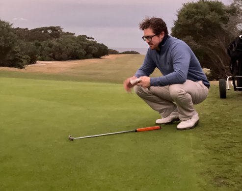 One of the last rounds of golf at St Michael’s golf course, Little Bay.