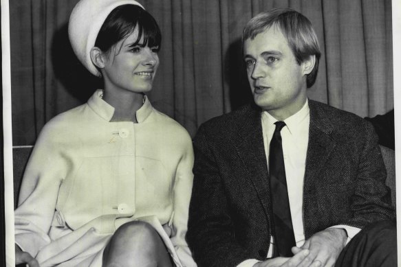 David McCallum and his second wife, Kathy Carpenter, in 1966.
