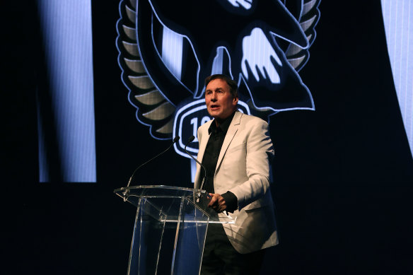 Collingwood president Jeff Browne.