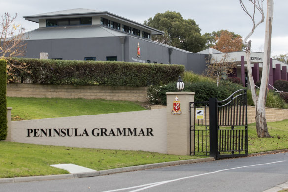 Peninsula Grammar has predicted a fall in enrolments for next year.