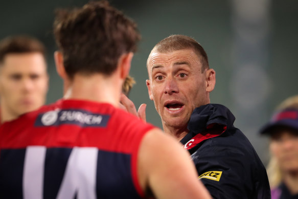 Melbourne coach Simon Goodwin is set to be offered a new contract.