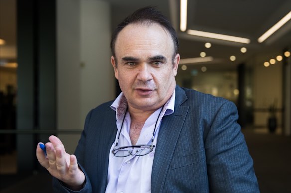 Nick Petroulias at the ICAC inquiry in March 2018.