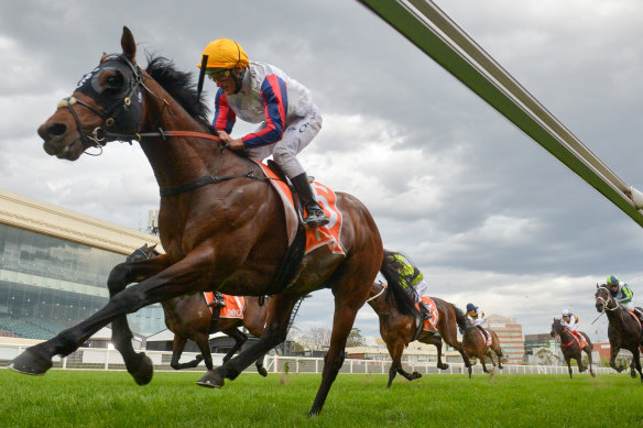 Delphi, with Damien Oliver in the saddle.