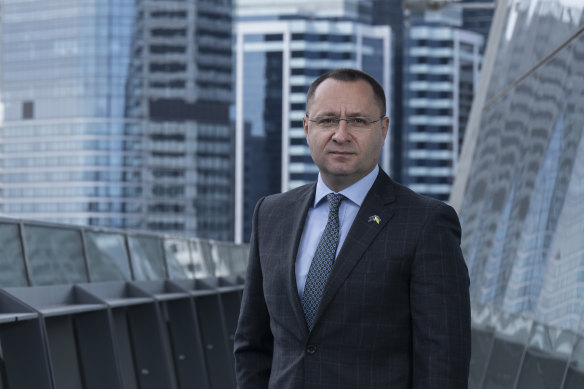 Ukraine’s ambassador to Australia Vasyl Myroshnychenko has spoken at the National Press Club in Canberra.