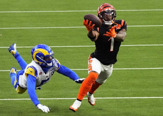 Bengals star Ja’Marr Chase during the Super Bowl.