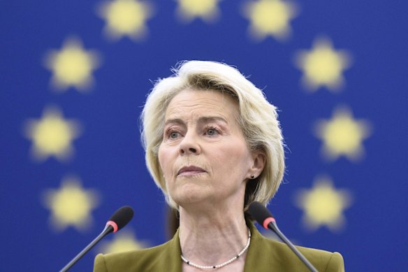 European Commission President Ursula von der Leyen this month.