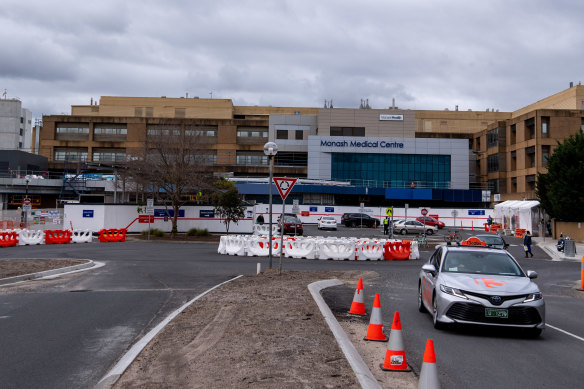 Monash Medical Centre will take more COVID patients under the change in role.
