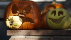 The use of real pumpkins as treat baskets can help Halloween be more sustainable.