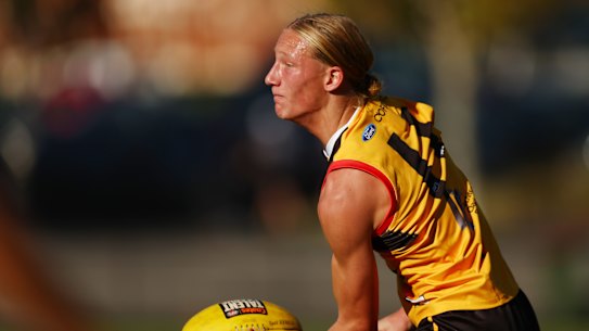 Billy Wilson was taken by the Blues with pick 34.