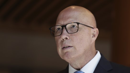 Opposition Leader Peter Dutton backs away from tax cut changes.