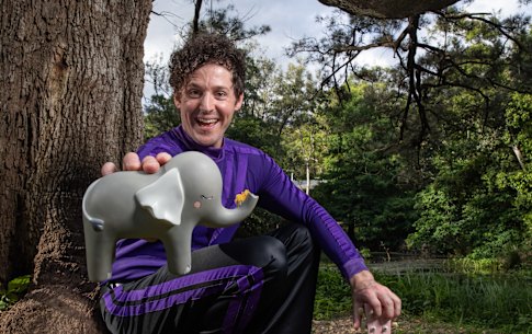 Purple Wiggle Lachy is excited The Wiggles’ Elephant cover is a favourite to win Triple J’s Hottest 100 this year.