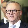 Prime Minister Anthony Albanese visit to WA during a press conference at Mt Lawley Senior High School