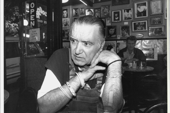 Bianchi at his cafe in 1994.