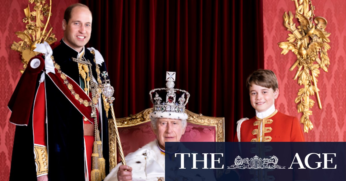 King Charles and heirs' official coronation portrait unveiled - Vimarsana News
