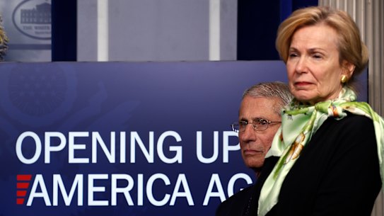 Dr Anthony Fauci and Dr Deborah Birx are members of the White House coronavirus taskforce.