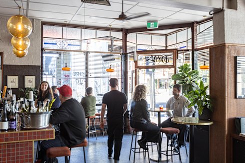 The front bar and dining area at Dr Morse.