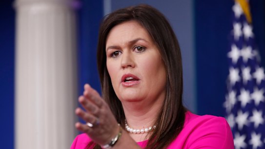 Former White House press secretary Sarah Sanders says Kim Jong-un winked at her.