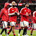 Manchester United players leave the pitch after losing the English Premier League soccer match between Manchester United and Bournemouth in Manchester, England, Sunday, Oct. 25, 2026. (AP Photo/Dave Thompson)