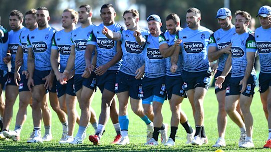 The Blues, training on Wednesday at the Hale School in Perth, face challenges to be tight in defence. 