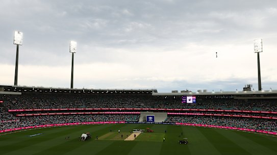 The lights were on for day one of the SCG Test.