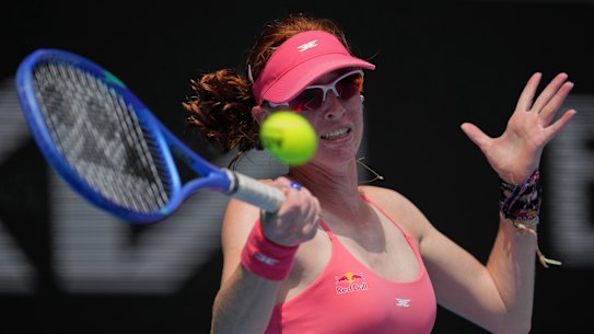 Australian’s Maya Joint on the attack.