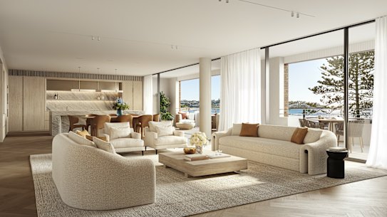 A Bondi Beach apartment has hit the market with a $22 million to $24 million price guide.