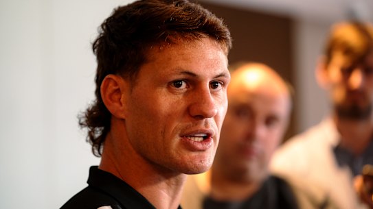 Kayln Ponga speaks to the media ahead of his international debut.