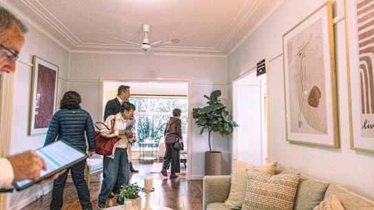 An Epping buyer bid against himself by $100,000 at auction on Saturday to buy a North Ryde house for $2,050,000.