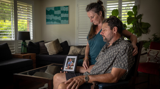 John Gordon and Emily Berry, the parents of Jetson Gordon. 