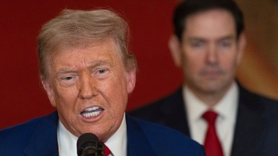 US President Donald Trump, with Secretary of State Marco Rubio, has long made clear he sees Iran as unfinished business.