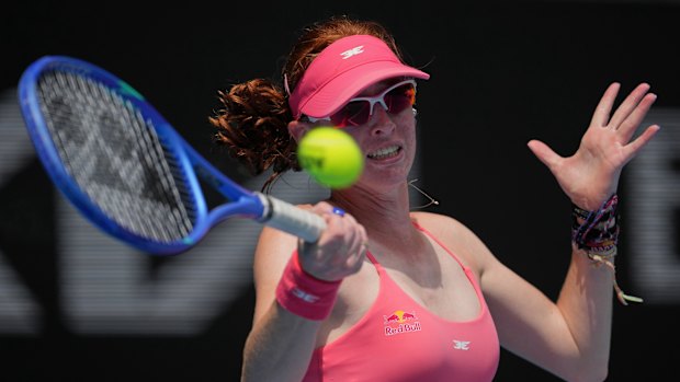 Australian’s Maya Joint on the attack.