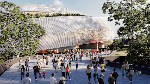 An image of the planned Brisbane Arena at Roma Street obtained through RTI legislation.