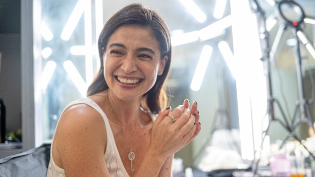 Anne Curtis in her dressing room after a broadcast of the Philippines’ three-hour It’s Showtime variety program. The country’s Tatler magazine has called her “the definition of a superstar today”.